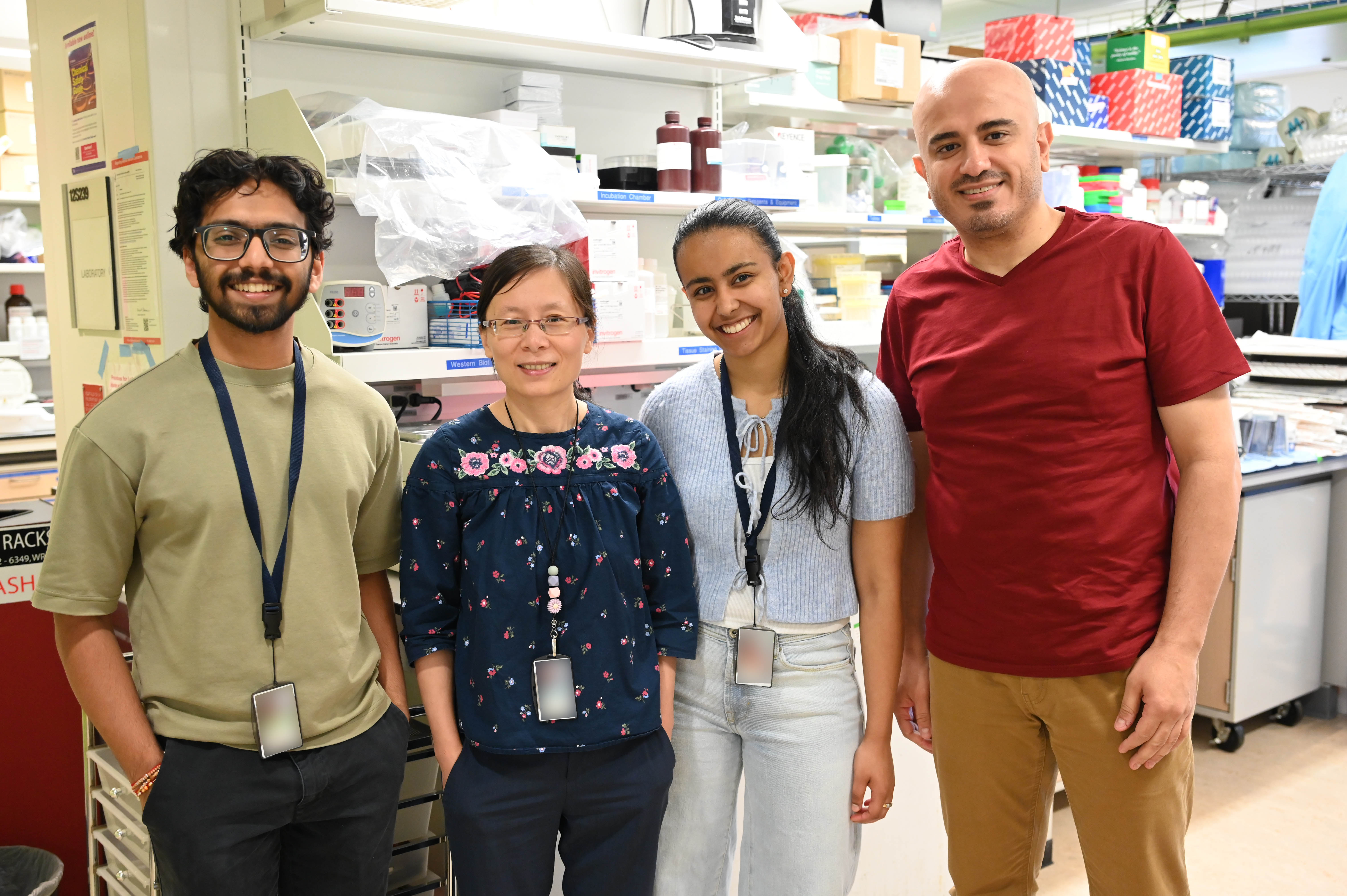 Group photo of lab staff.