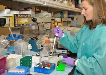 Researcher in a lab