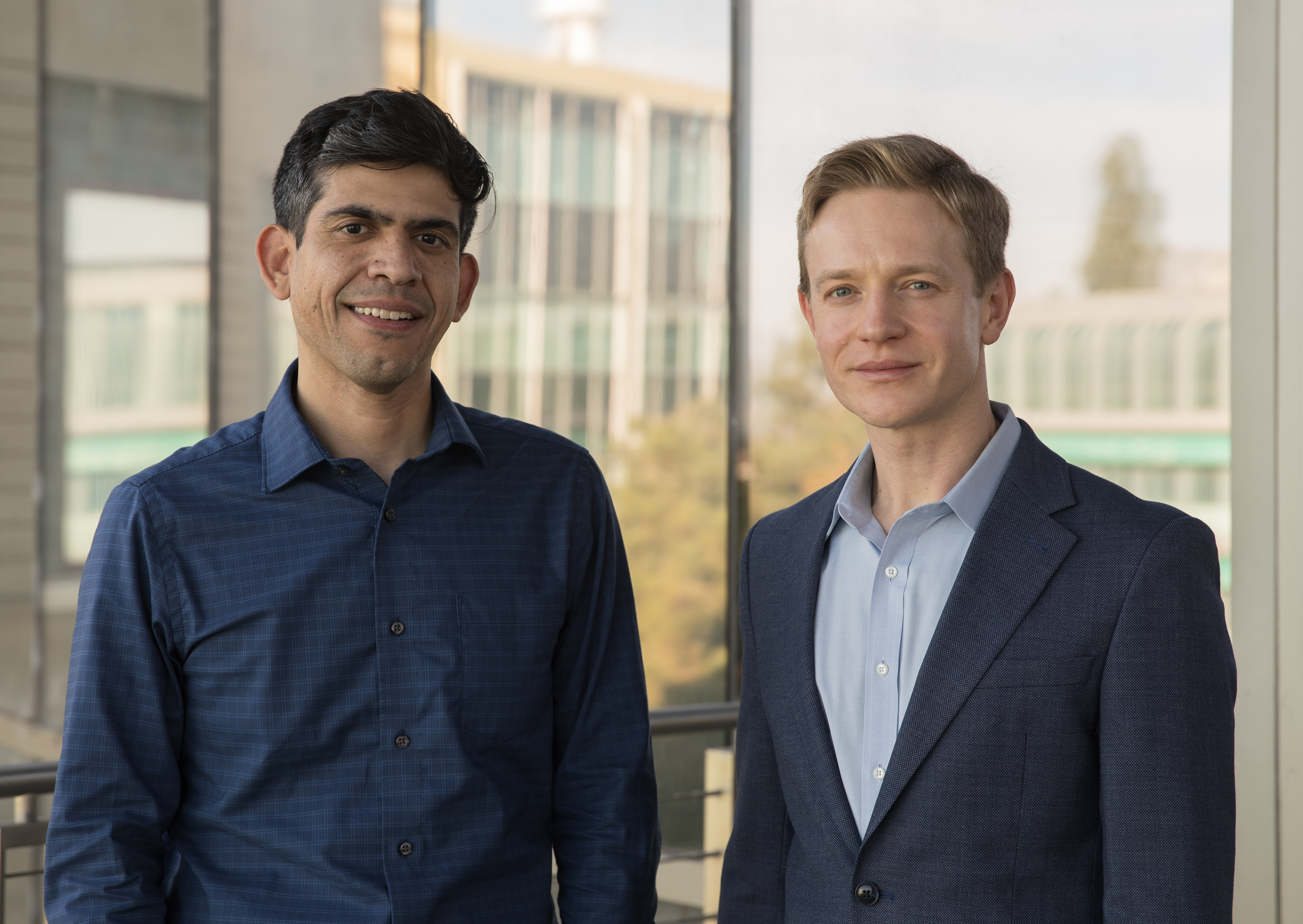 Photo of Raul Ramos (left) and Maksim Plikus (right)