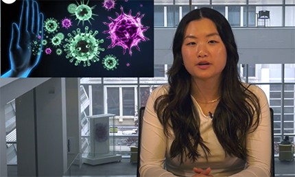 Screenshot of Adaline Chin's video presentation