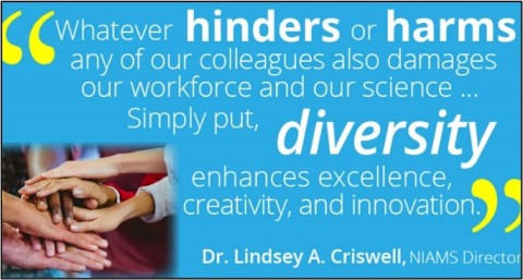 Whatever hinders or harms any of our colleagues also damages our workforce and our science