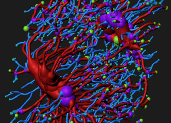 Colorful 3D computer generated image.