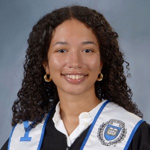 Headshot of a young woman with long hair.