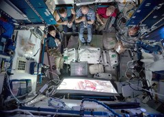 photo of astronauts in space