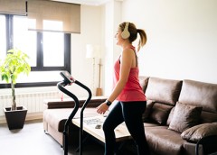 woman on treadmill