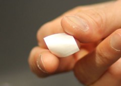 Image of some biodegradable piezoelectric film
