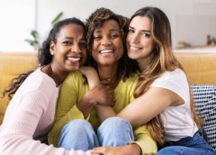 Photo of three women smiling