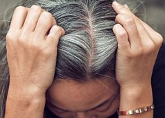 photo of a woman with gray hair